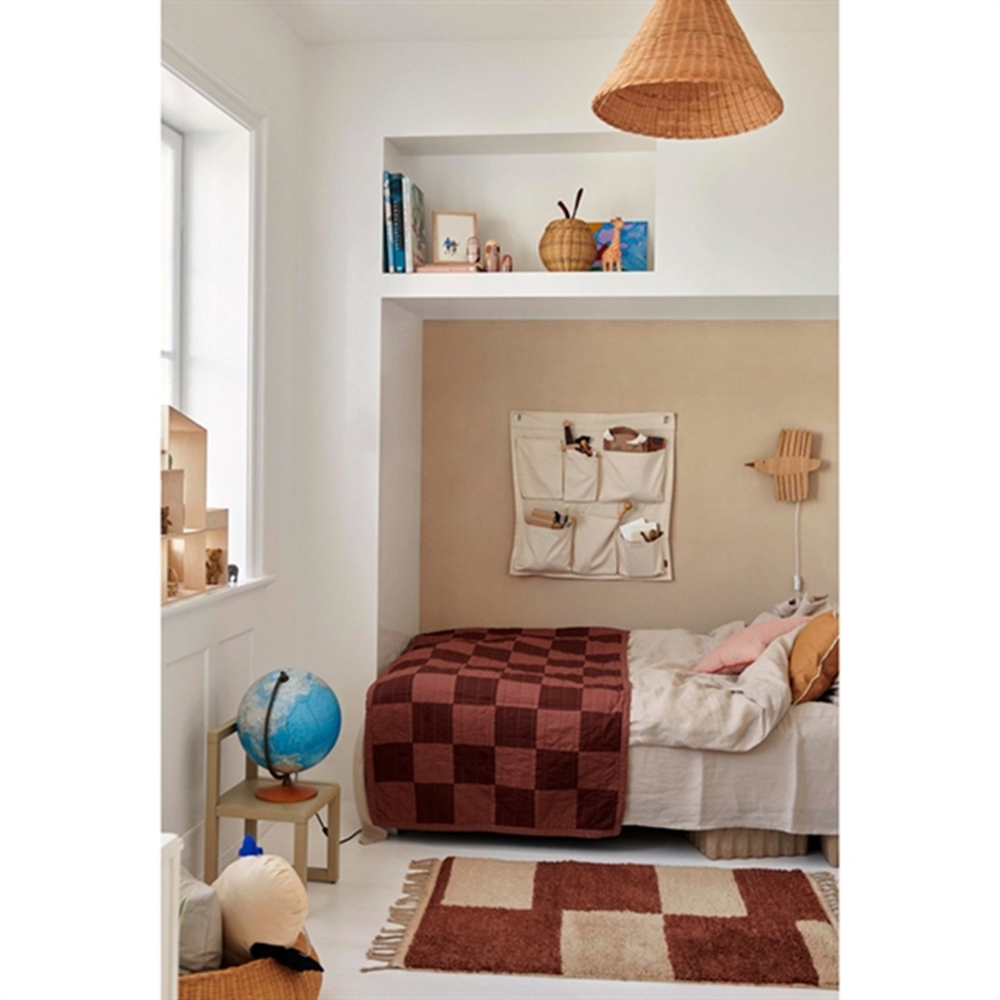 Ferm Living Canvas Wall Pockets Off-White