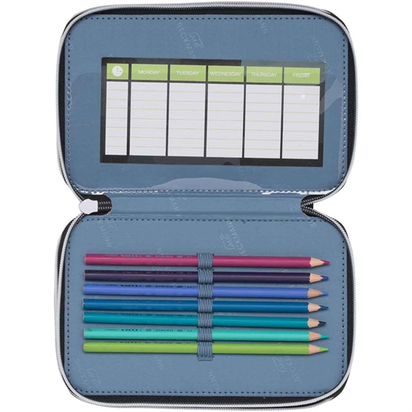 Beckmann Three Section Pencil Case Camo Rex