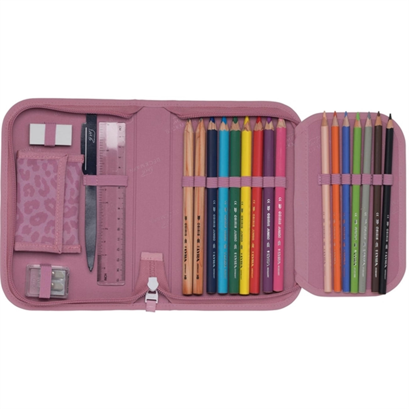 Beckmann Single Section Pencil Case Furry