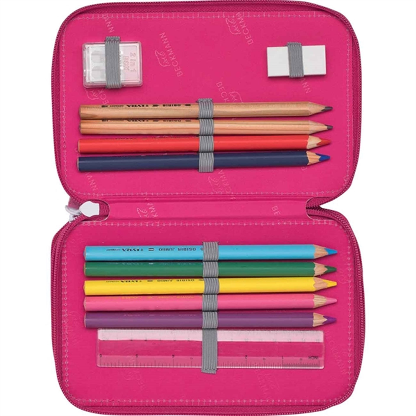 Beckmann Three Section Pencil Case Forest Deer