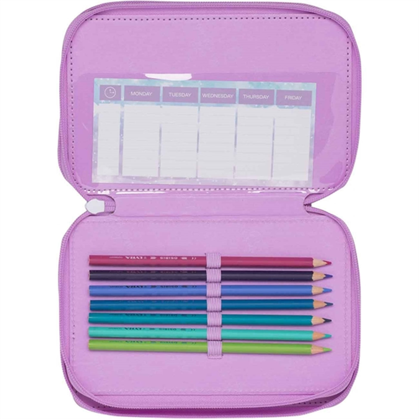 Beckmann Three Section Pencil Case Unicorn