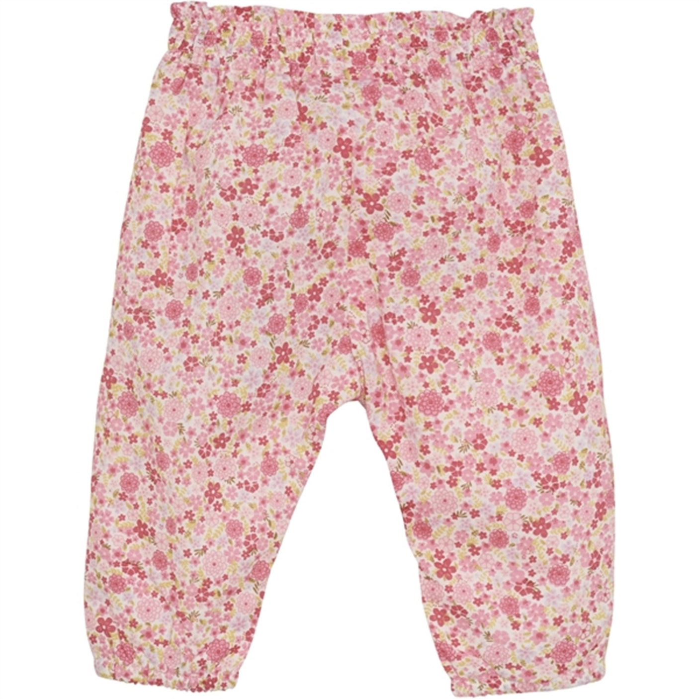 Minymo Pink Dogwood Pants AOP w. Lining
