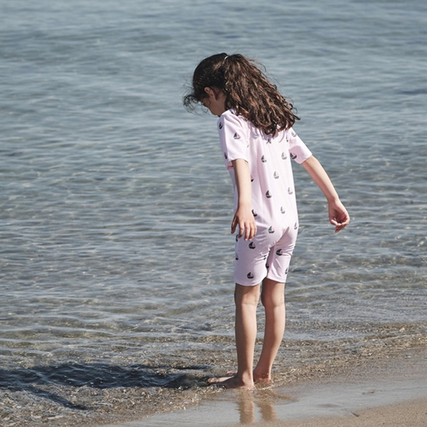 Petit Crabe Rose Boat Natsu Onesie with Zipper