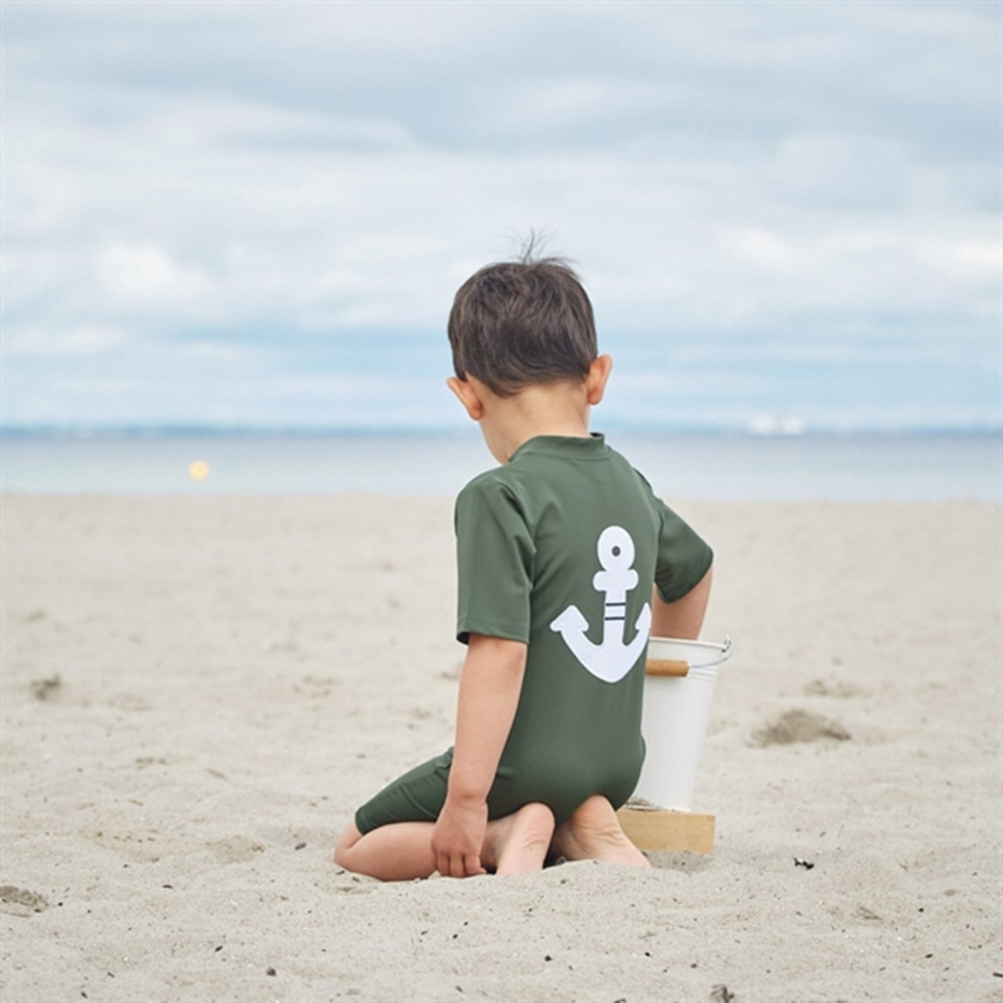 Petit Crabe Forest Noe Onesie with Zipper