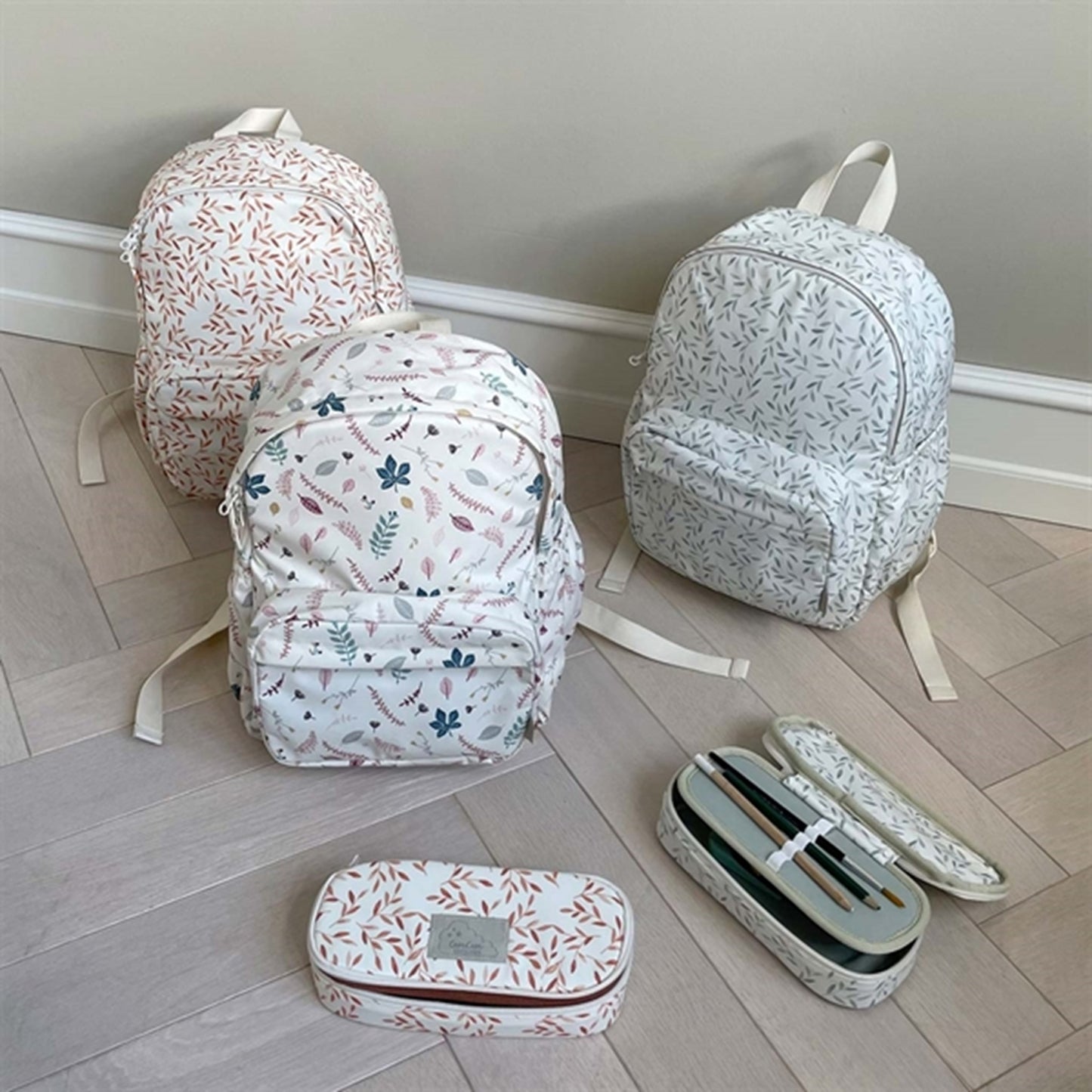 Cam Cam Copenhagen Pencil Case Pressed Leaves Rose 2