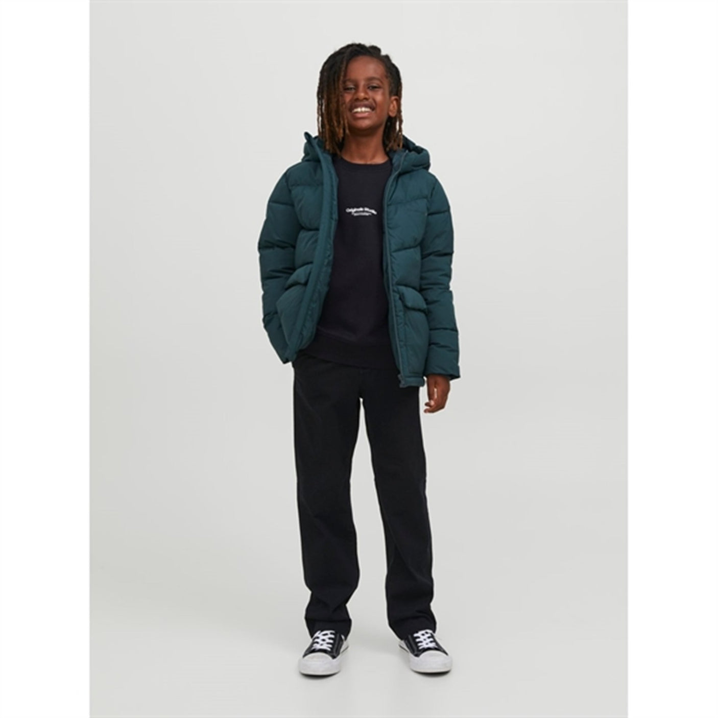 Jack & Jones Junior Black Jorvesterbro Sweatshirt