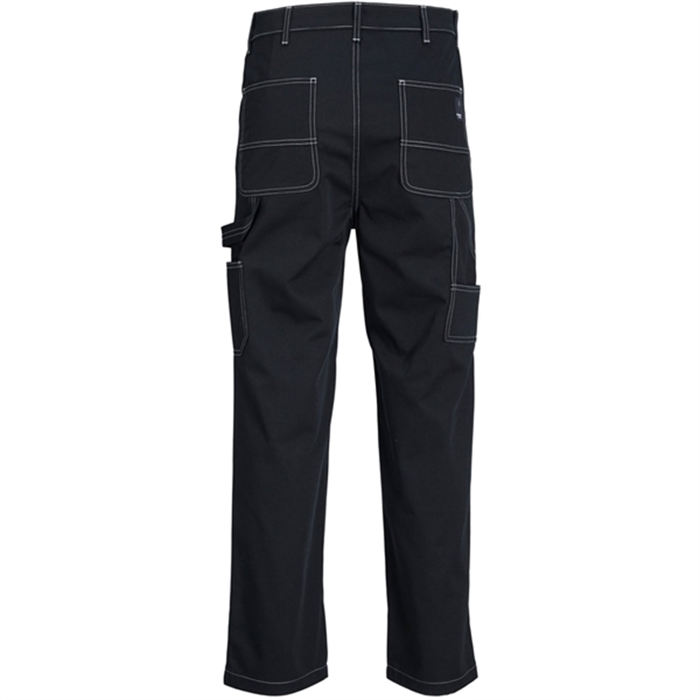 Jack & Jones Junior Black High Rise Karl Carpenter Contrast Cargo Pants
