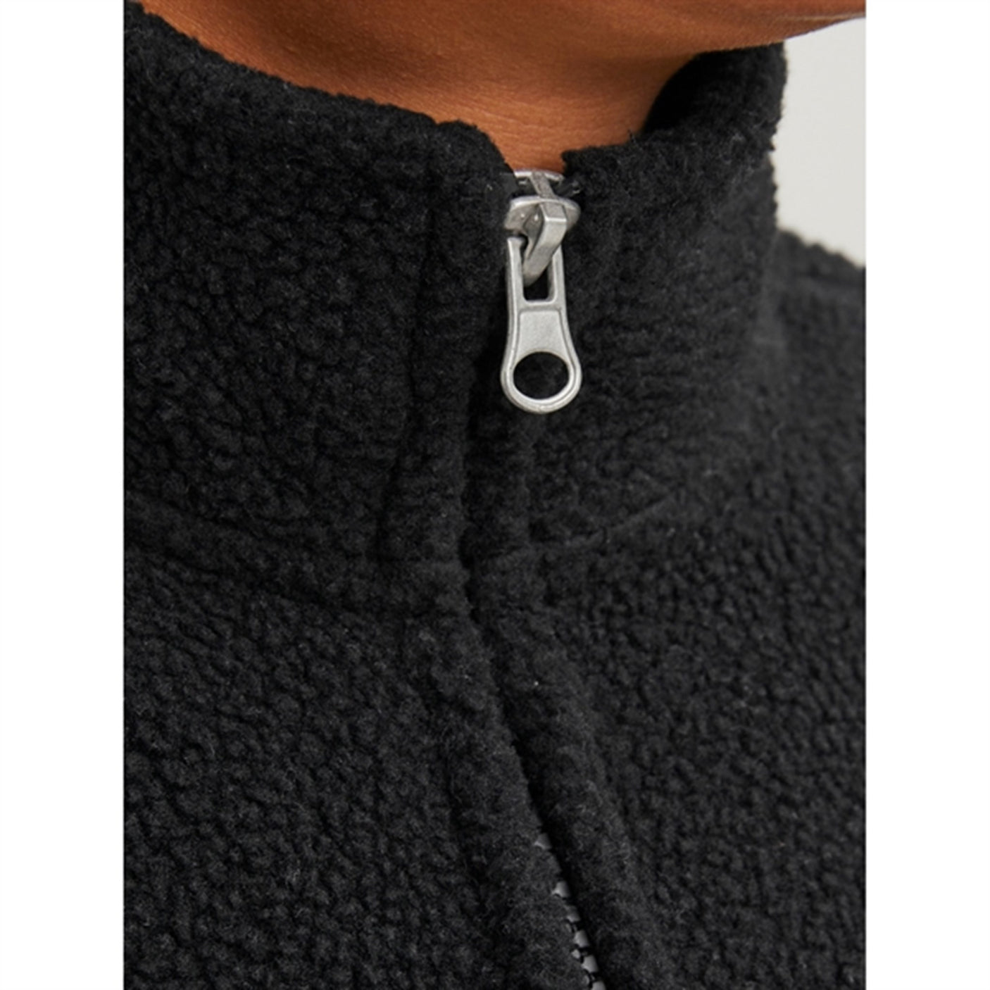 Jack & Jones Junior Black Hays Halfzip Fleece Jacket
