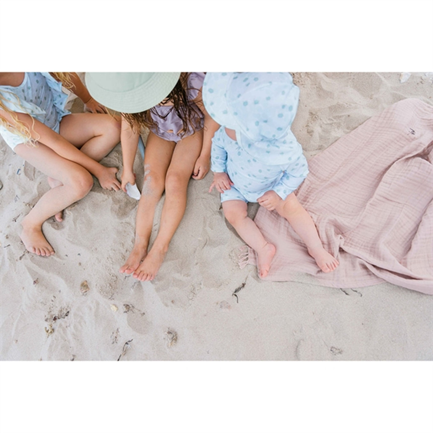 MINI A TURE Gustas Printed UV50 Sun Hat Green Sea Turtle