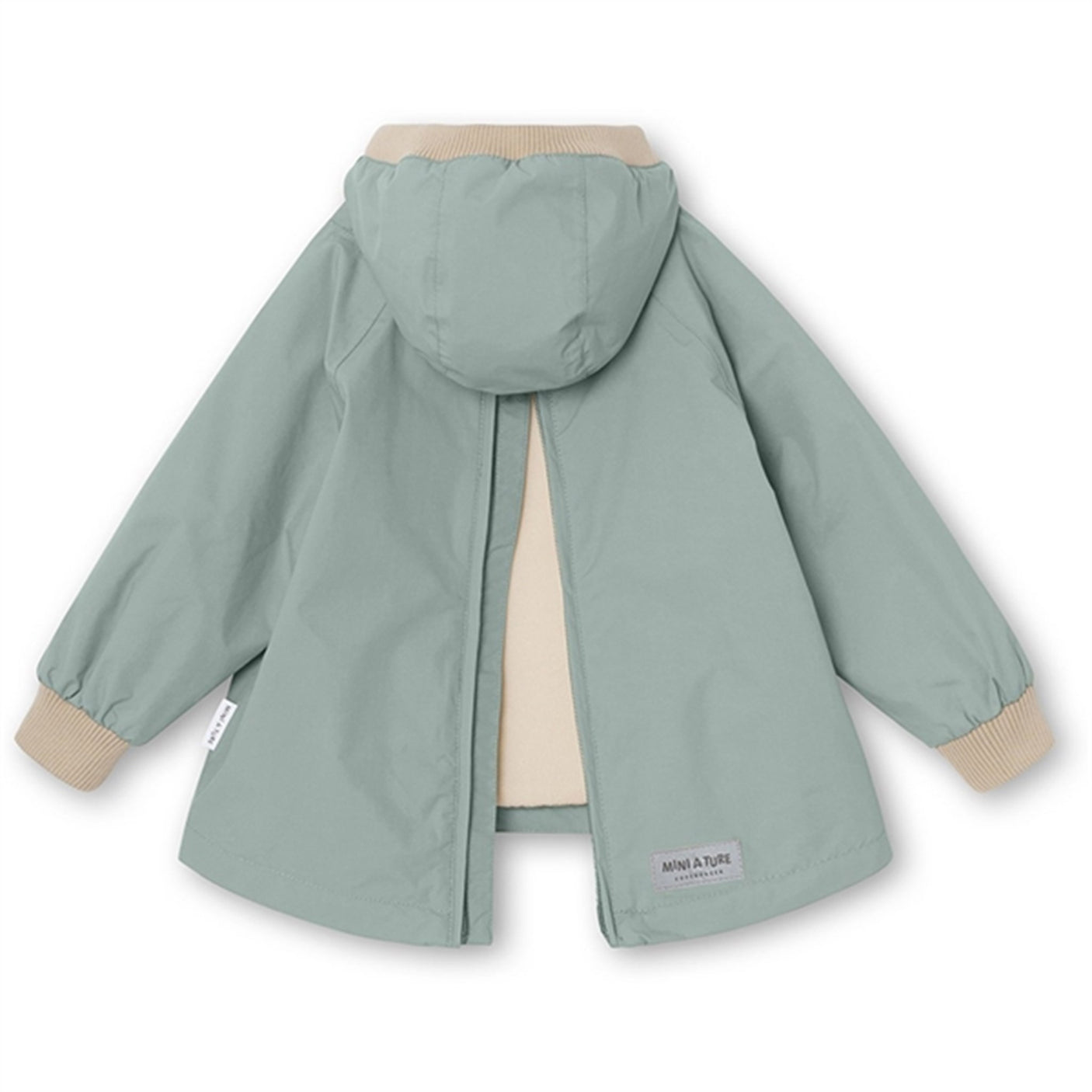 MINI A TURE Baby Vito Spring Anorak w/Fleece Lining Gray Mist