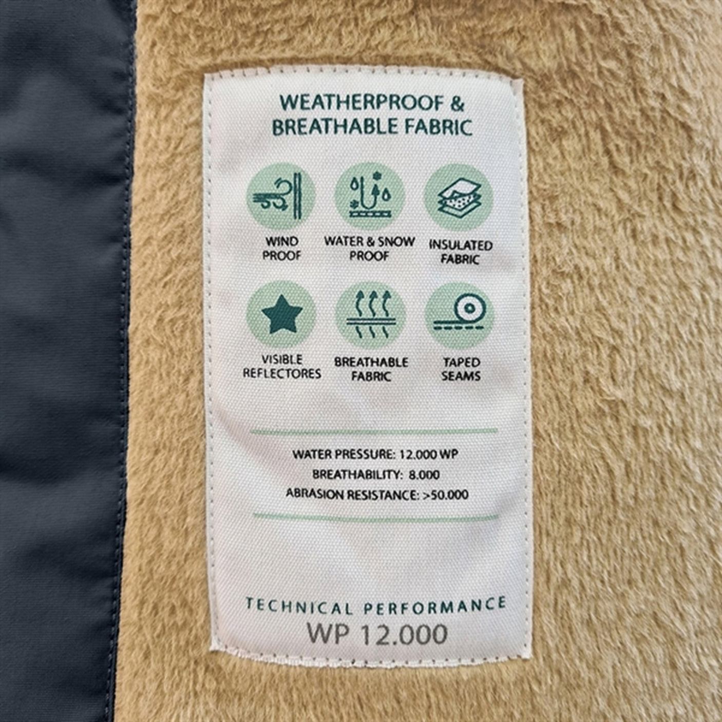 MINI A TURE Wang Fleece Fur Winter Jacket Blue Nights