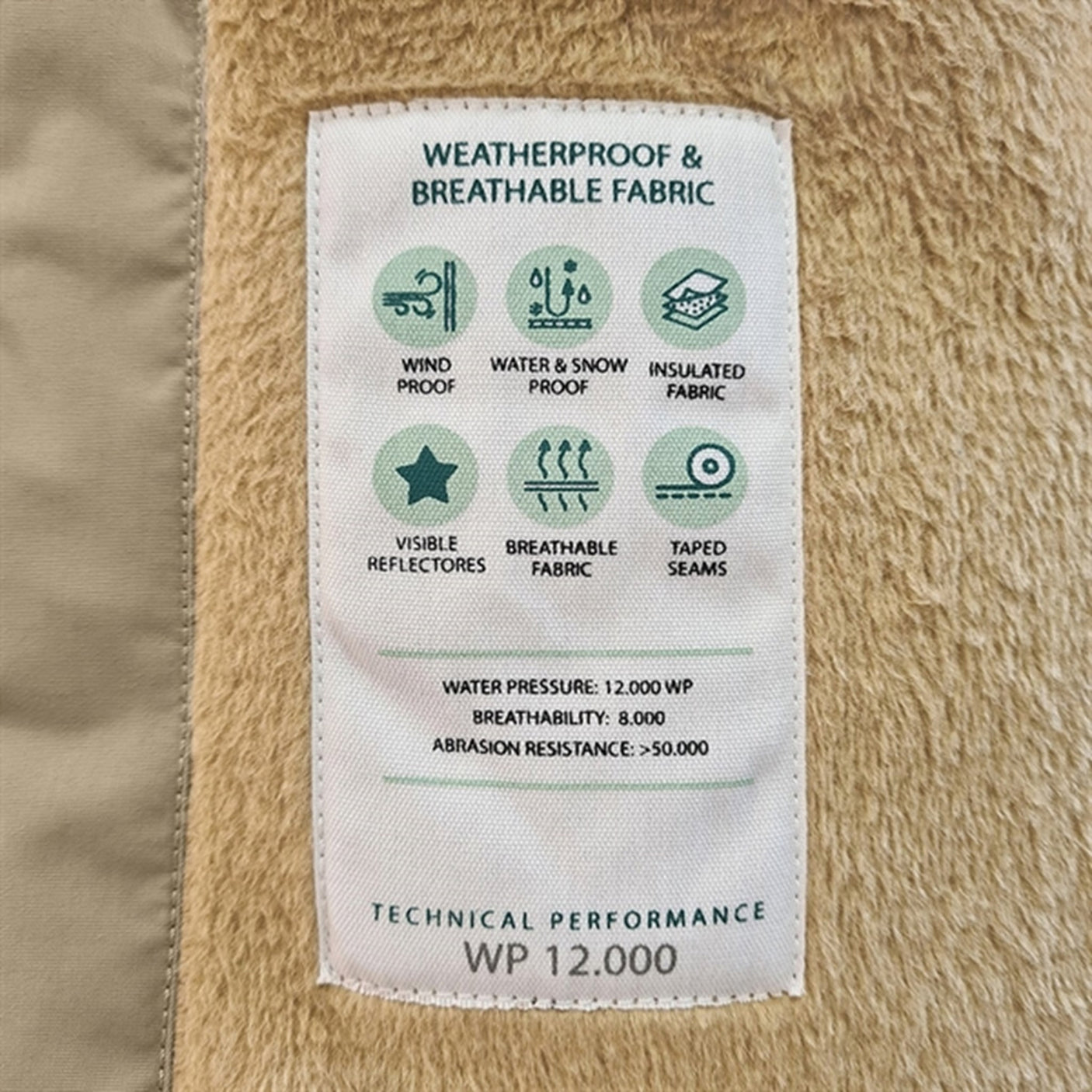 MINI A TURE Wisti Fleece Snow Suit Savannah Tan