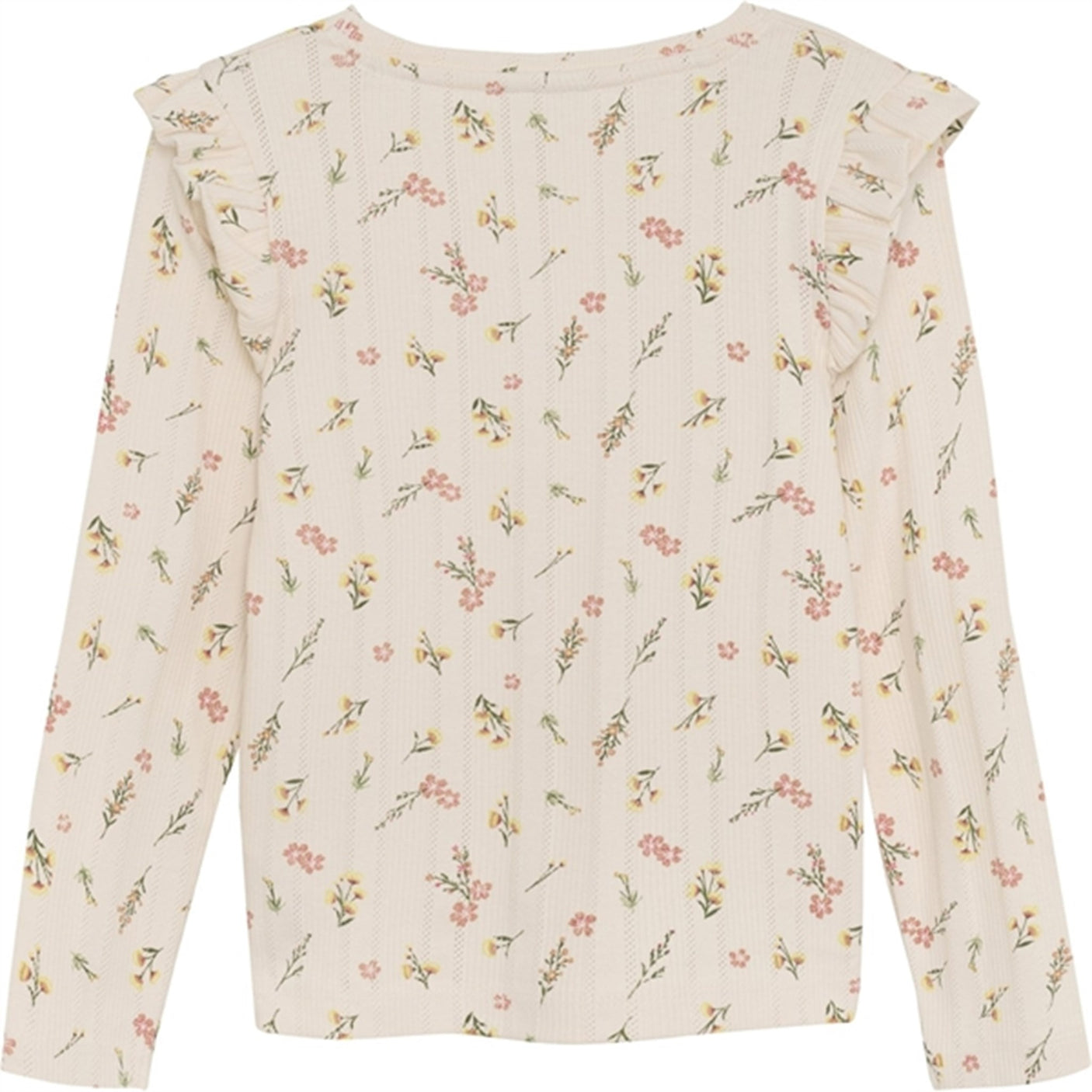 Minymo Pink Champagne Bluse AOP Pointell