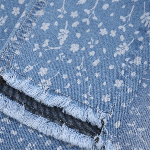 Minymo China Blue Pants AOP Denim