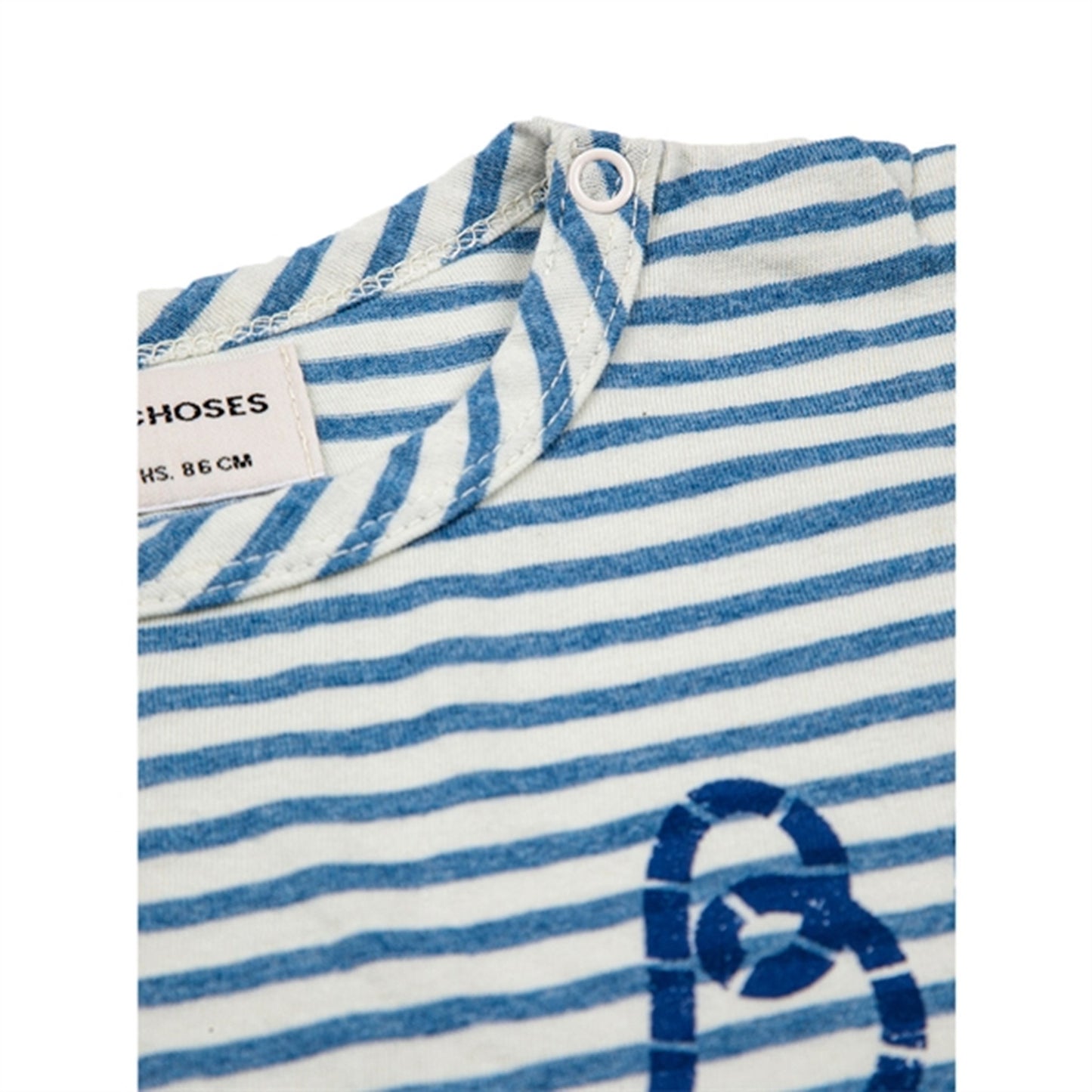 Bobo Choses Blue Blue Stripes T-Shirt