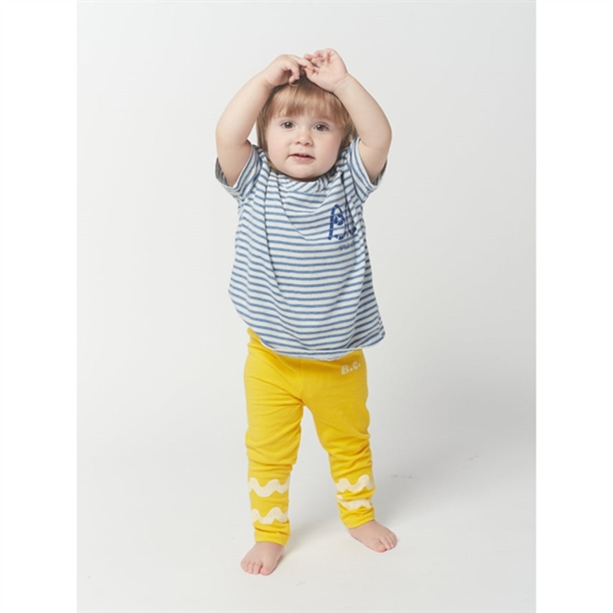 Bobo Choses Blue Blue Stripes T-Shirt