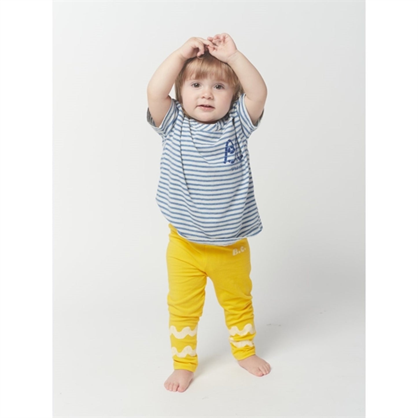 Bobo Choses Blue Blue Stripes T-Shirt