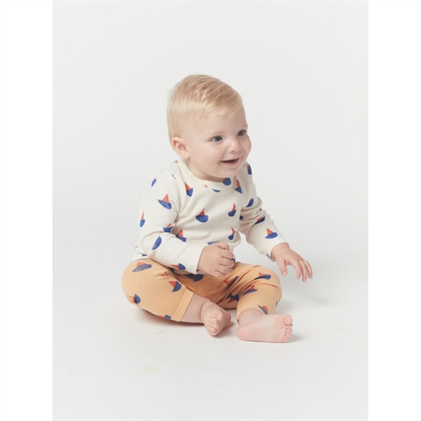 Bobo Choses White Sail Boat All Over Blouse