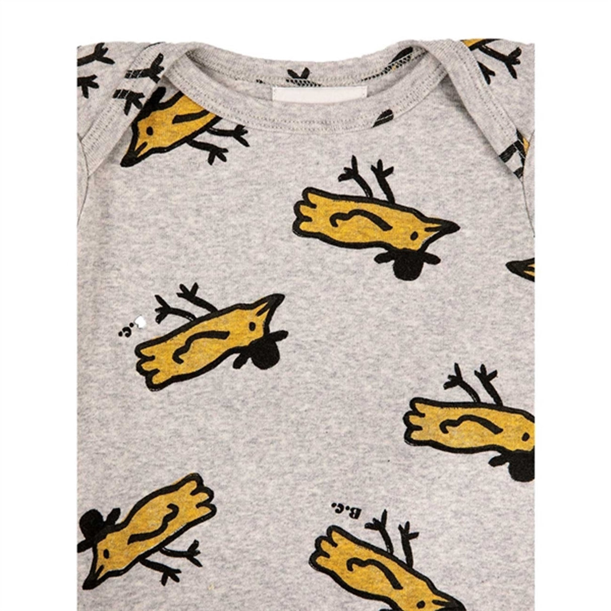 Bobo Choses Light Grey Mr Birdie All Over Body