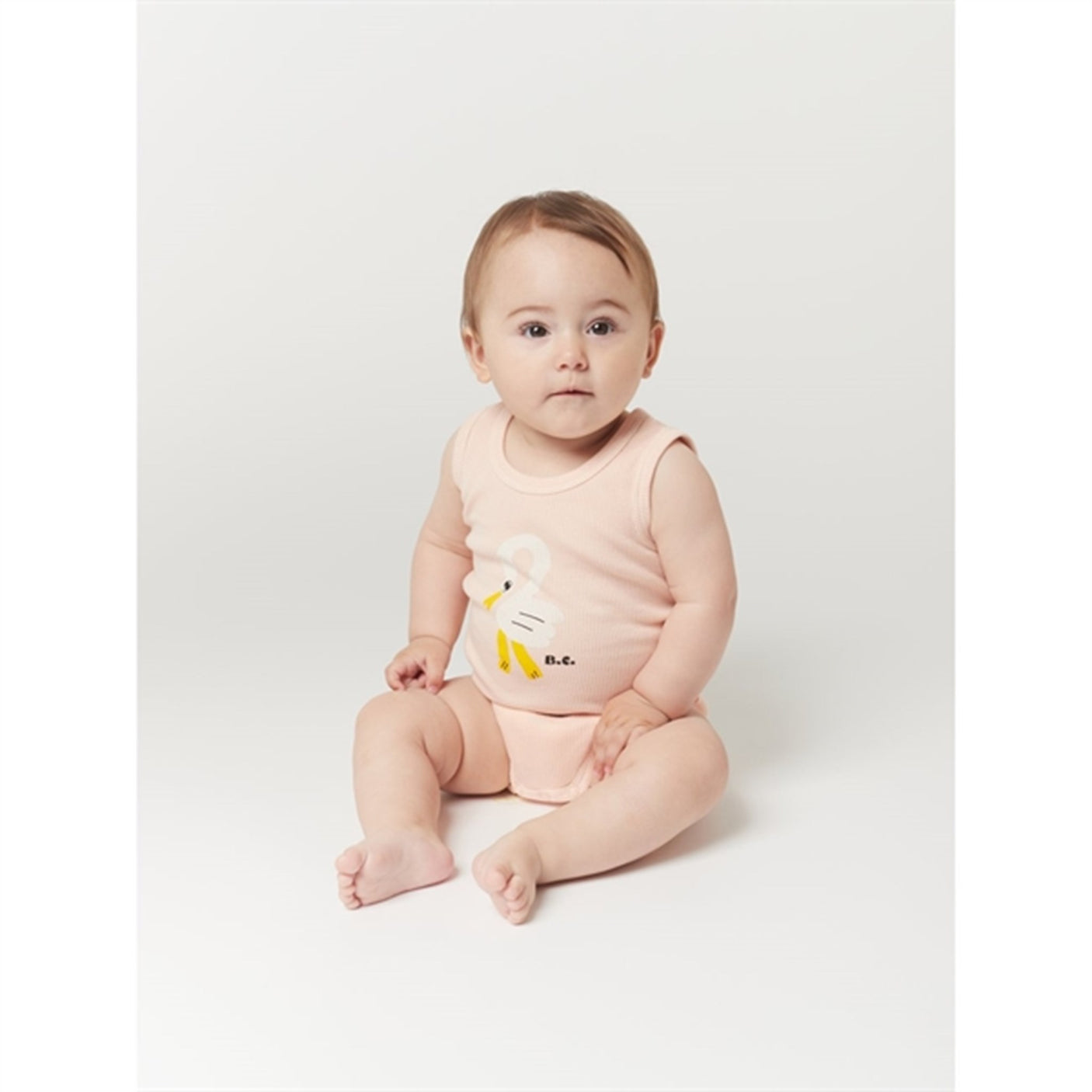Bobo Choses Light Pink Pelican Sleveless Body