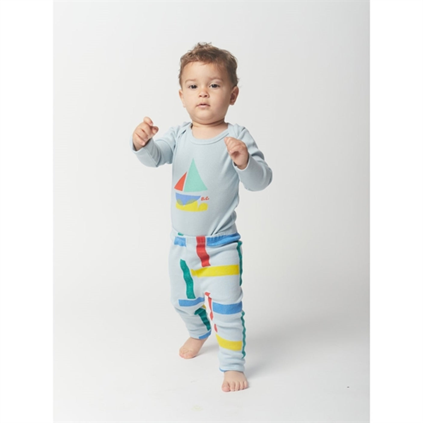Bobo Choses Light Blue Multicolor Sail Boat Body