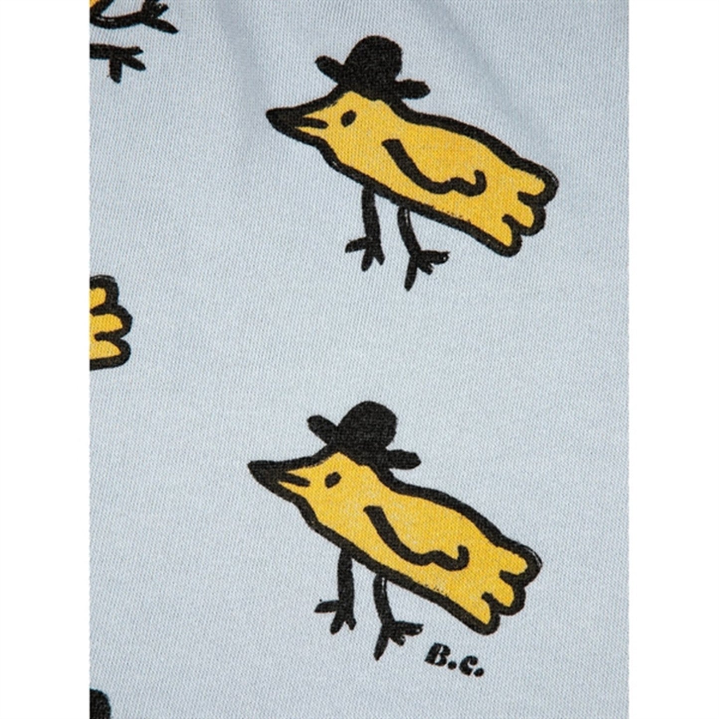 Bobo Choses Light Blue Mr Birdie All Over Sweatshirt