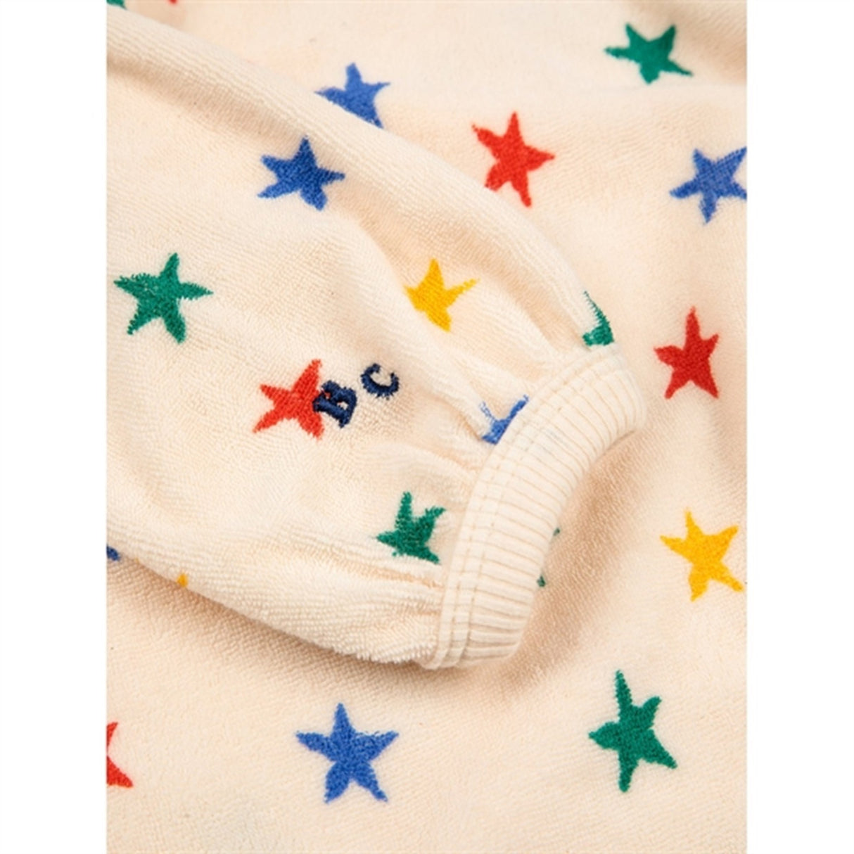 Bobo Choses White Multicolor Stars All Over Terry Sweatshirt