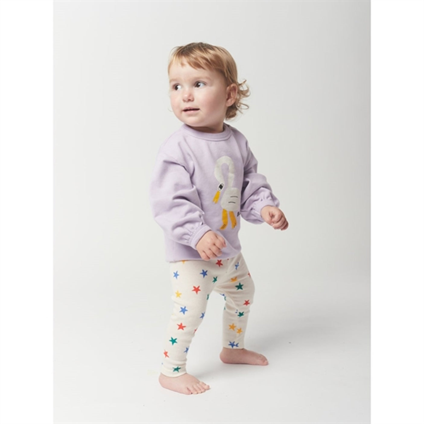 Bobo Choses Lavender Pelican Sweatshirt