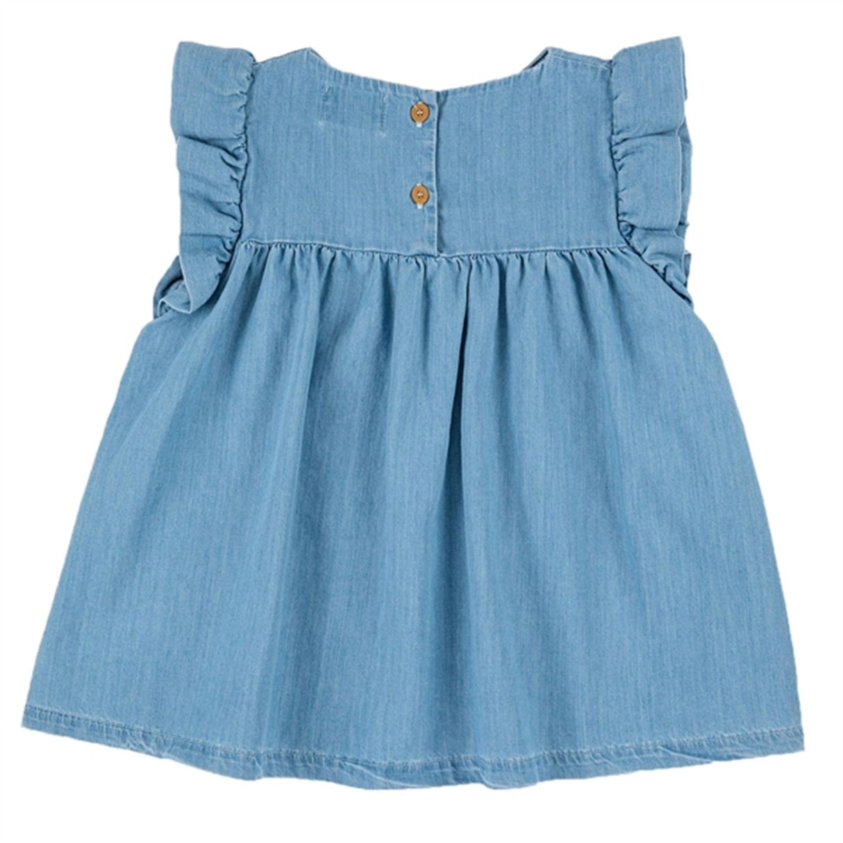 Bobo Choses Light Blue Pelican Ruffle Dress