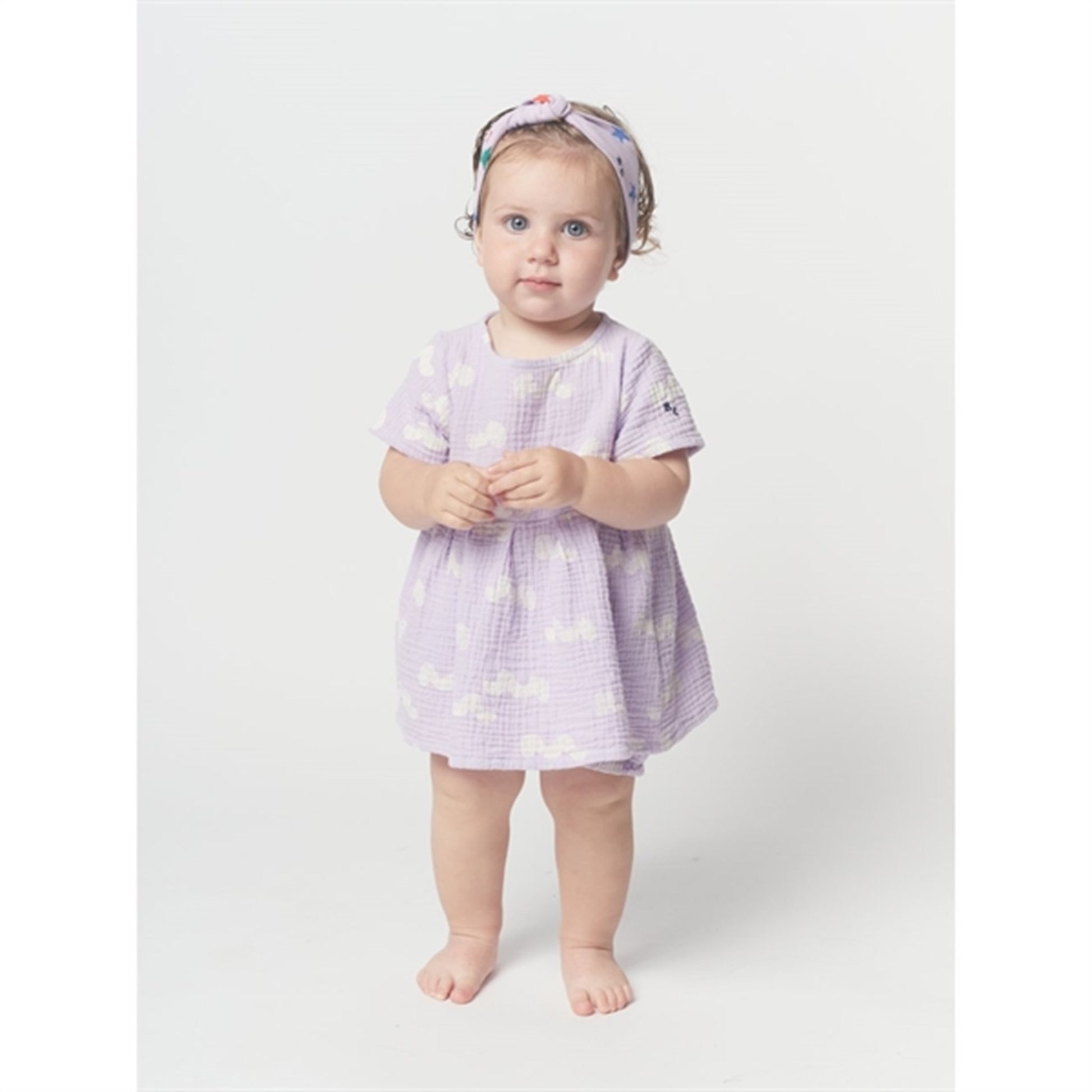 Bobo Choses Lavender Waves All Over Dress