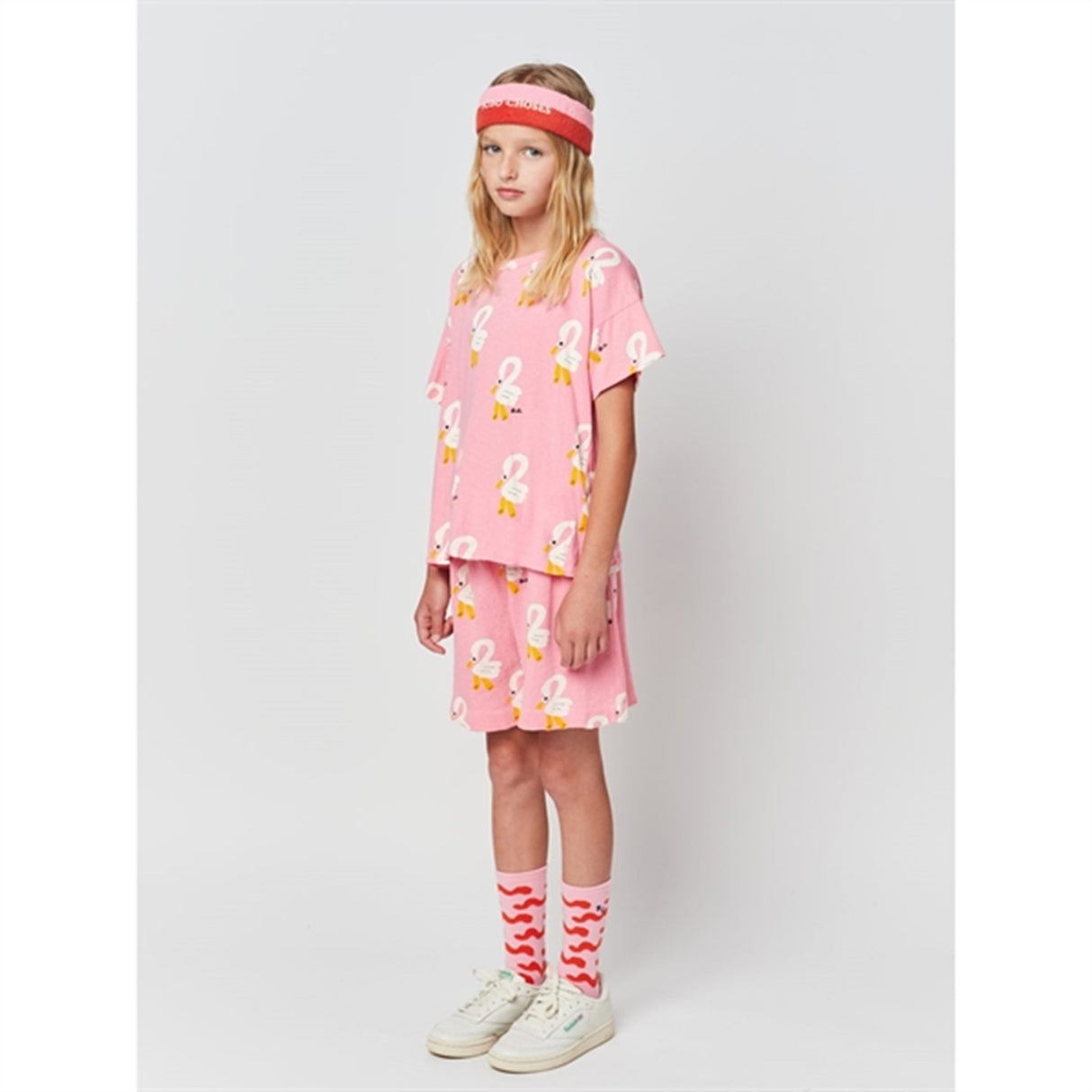 Bobo Choses Pink Pelican All Over T-Shirt
