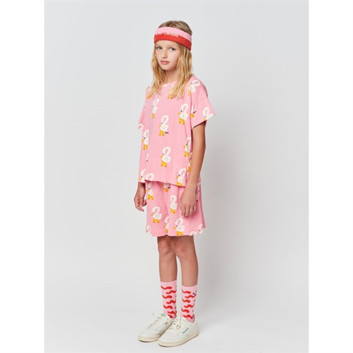 Bobo Choses Pink Pelican All Over T-Shirt