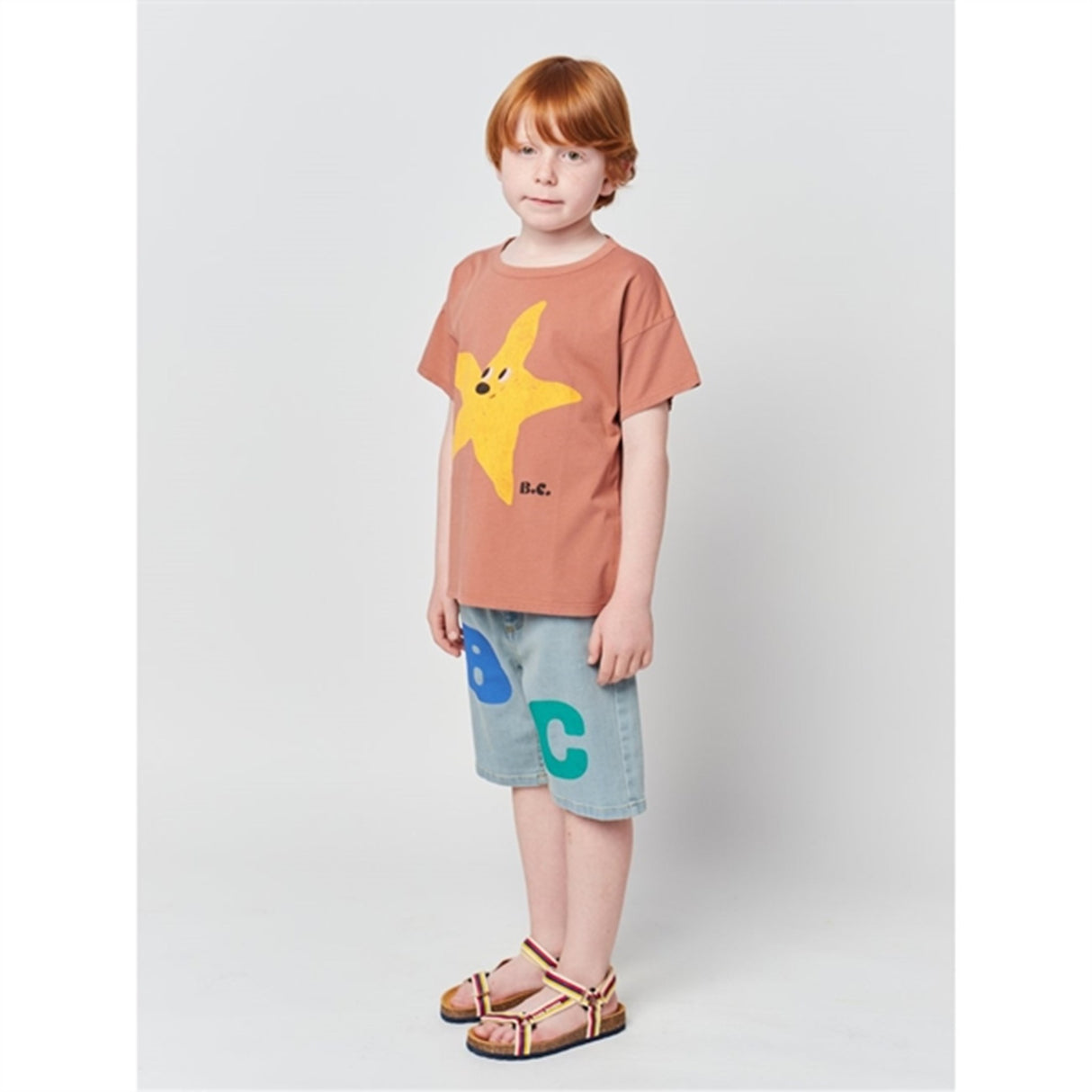 Bobo Choses Brown Starfish T-Shirt
