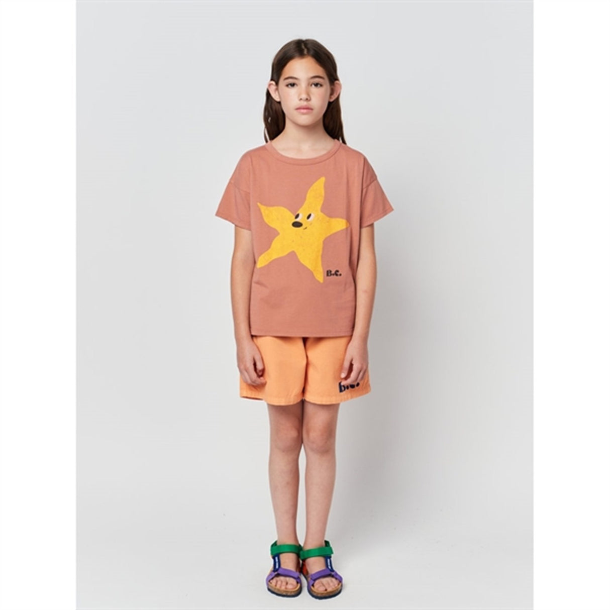 Bobo Choses Brown Starfish T-Shirt