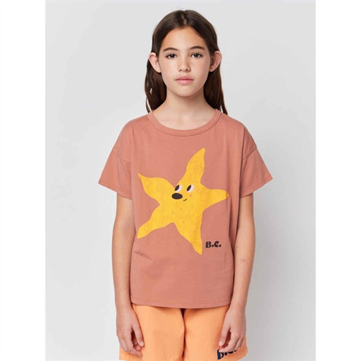 Bobo Choses Brown Starfish T-Shirt