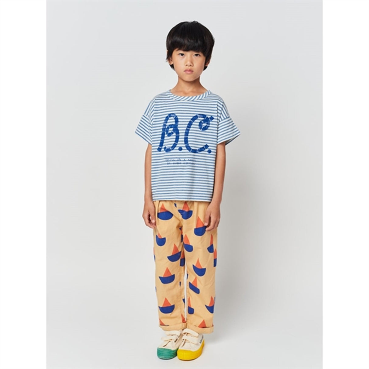 Bobo Choses Light Blue Stripes T-Shirt