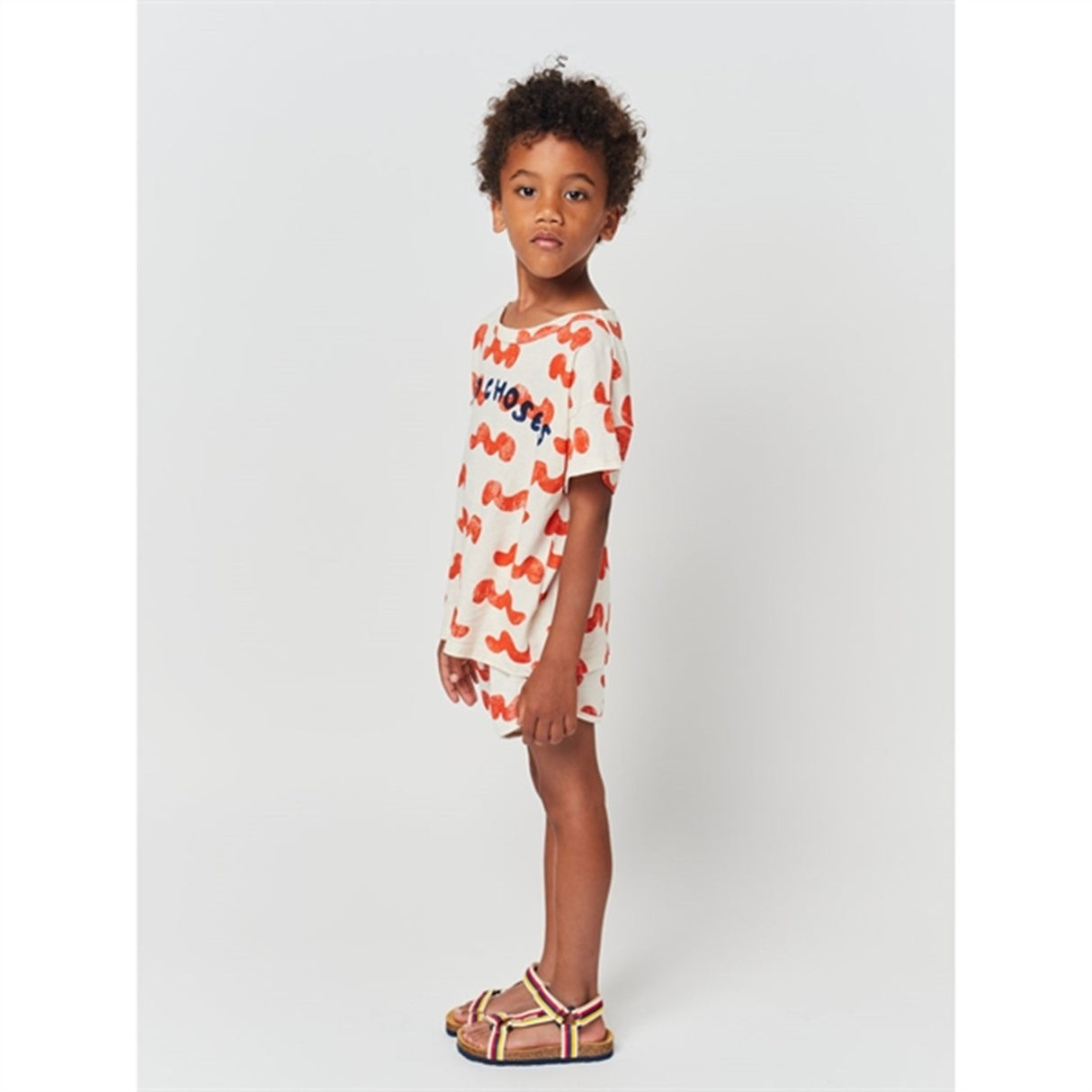 Bobo Choses White Waves All Over T-Shirt