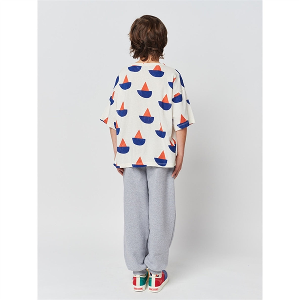 Bobo Choses White Sail Boat T-Shirt