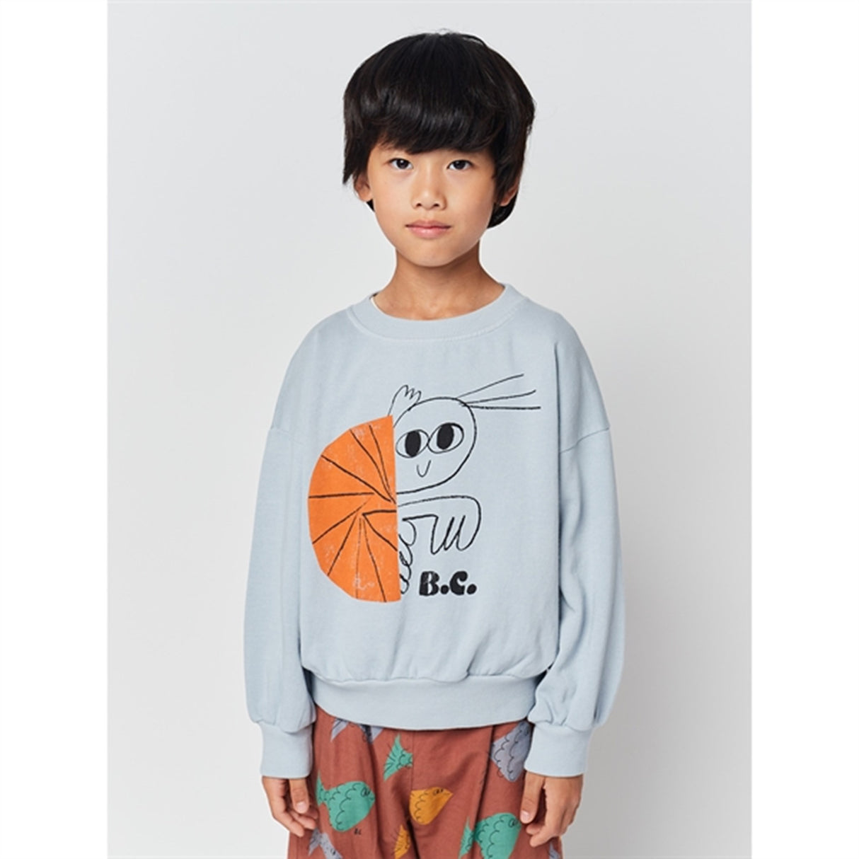 Bobo Choses Light Blue Hermit Crab Sweatshirt