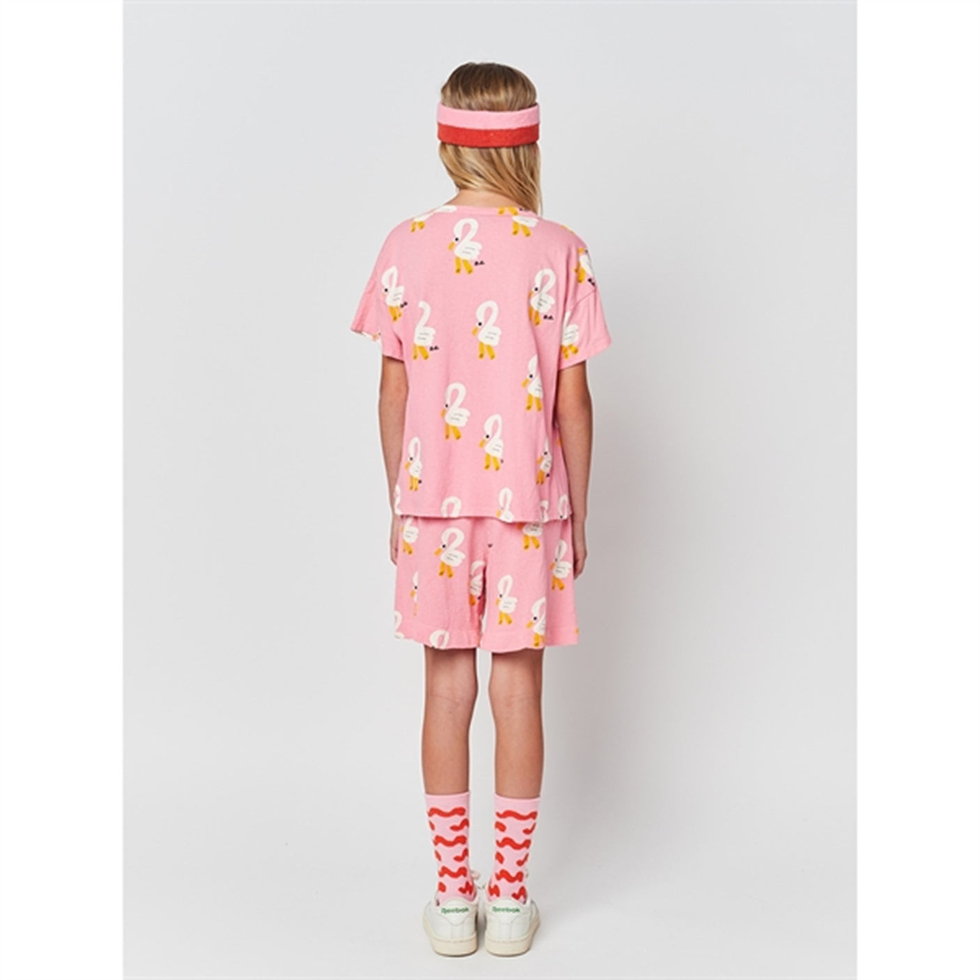 Bobo Choses Pink Pelican All Over Bermuda Shorts
