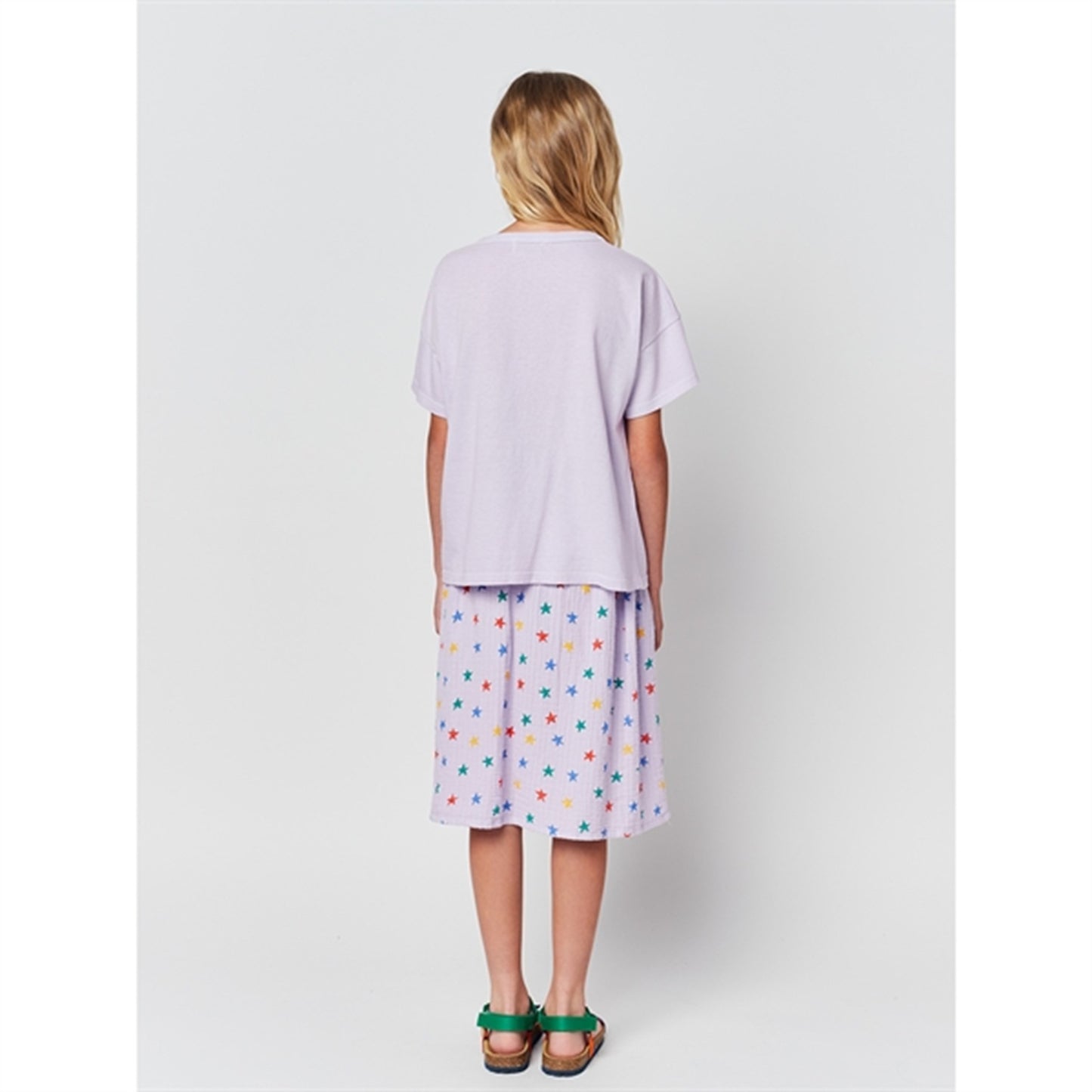 Bobo Choses Lavender Multicolor Stars All Over Skirt