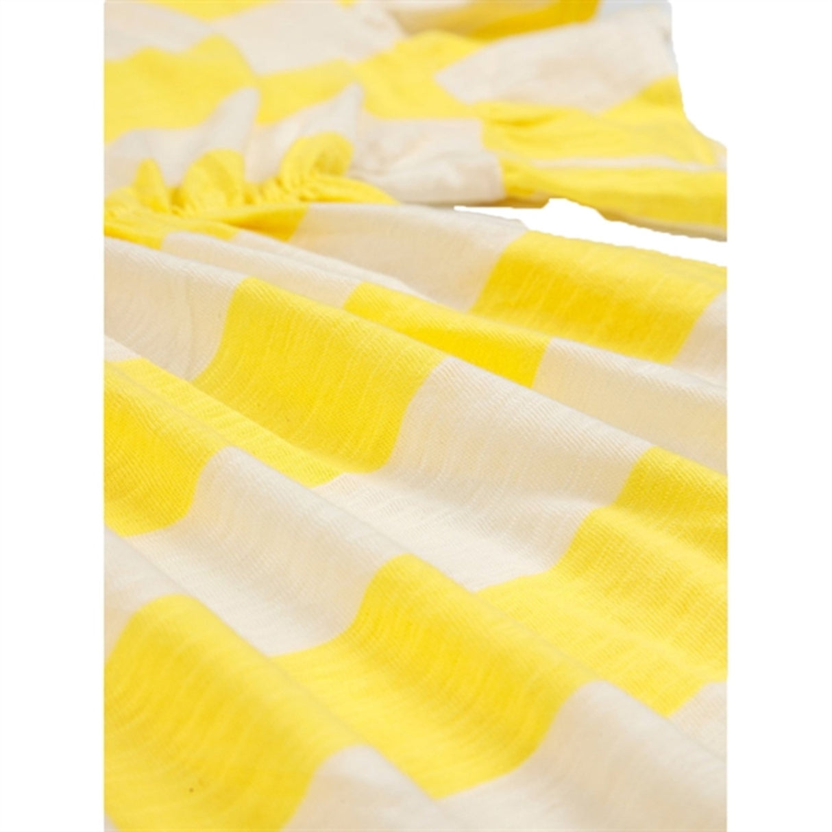 Bobo Choses Yellow Stripes Ruffle Dress