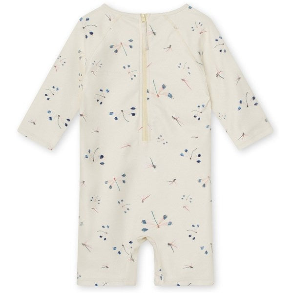 MINI A TURE Goldie Printed UV50+ Jumpsuit Yellow Dragonflies