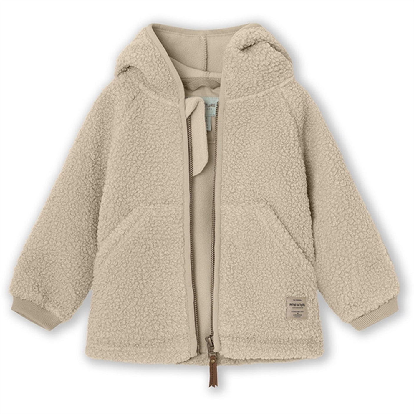 MINI A TURE LIFF Teddy Fleece Jacket Sesame