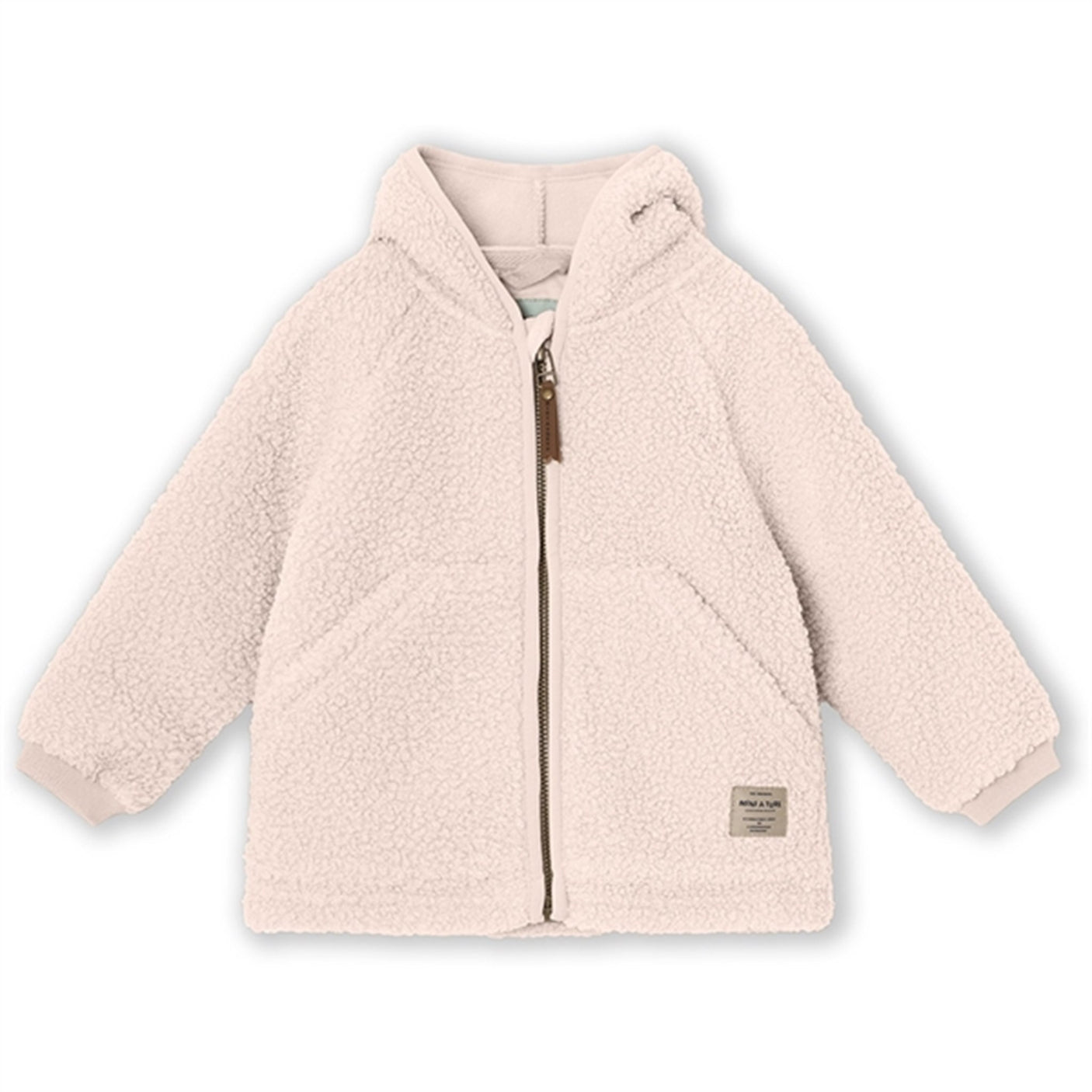 MINI A TURE LIFF Teddy Fleece Jacket Mauve Chalk