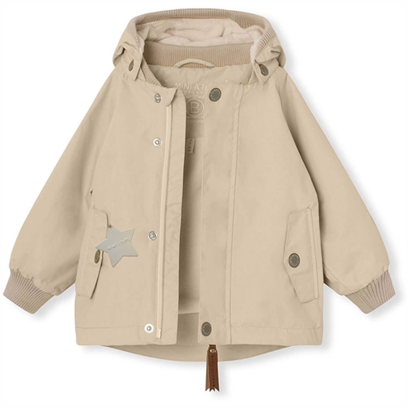 MINI A TURE WALLY Spring Jacket w/Fleece Lining Sesame