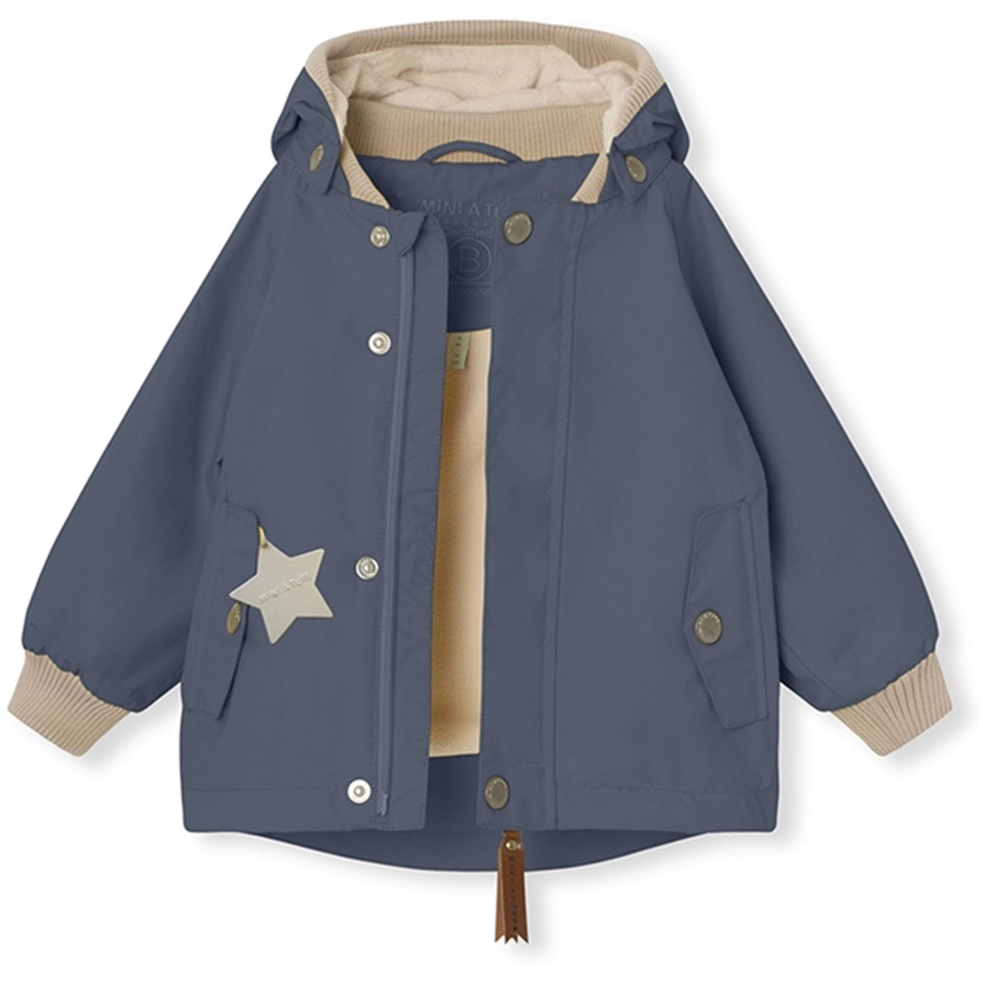 MINI A TURE WALLY Spring Jacket w/Fleece Lining Ombre Blue