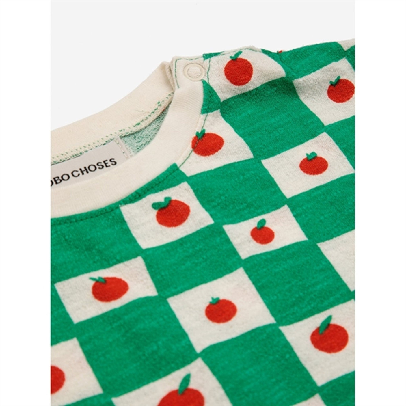 Bobo Choses Baby Tomato All Over T-Shirt Offwhite