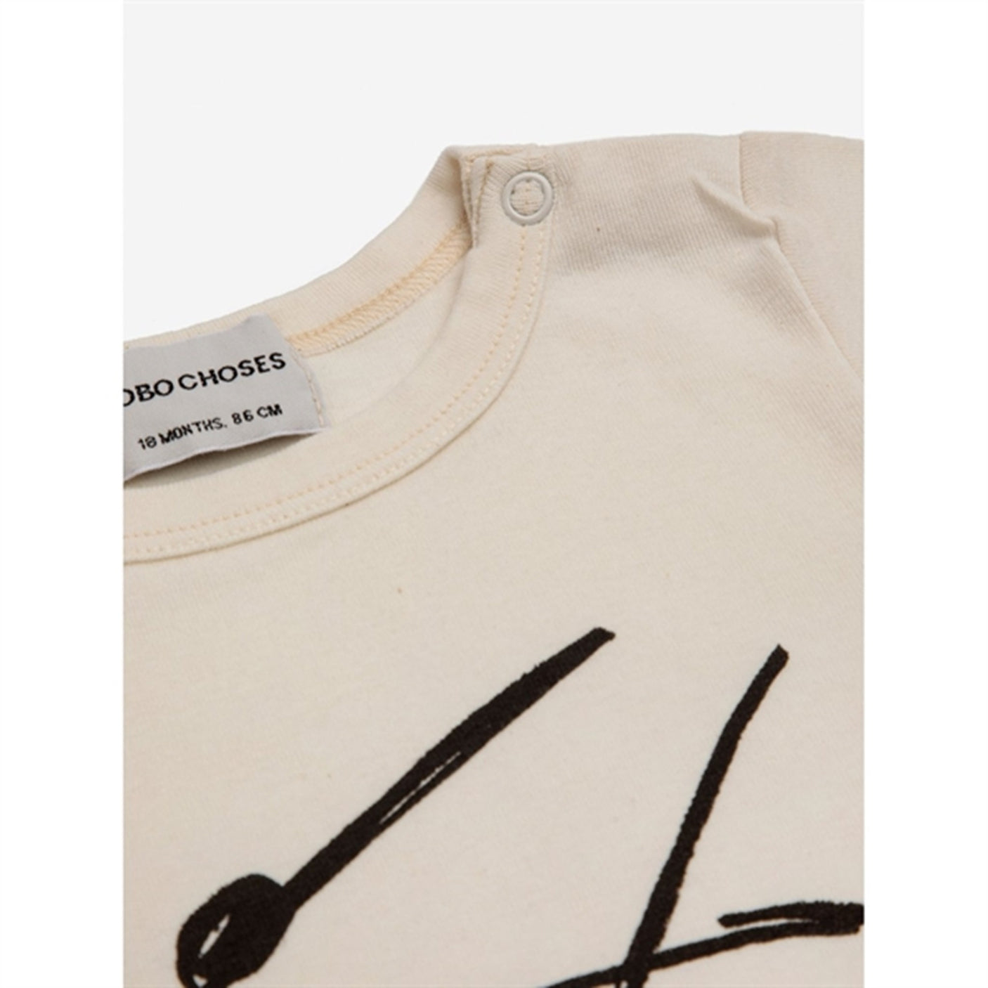 Bobo Choses Baby Play The Drum Body Short Sleeve Offwhite