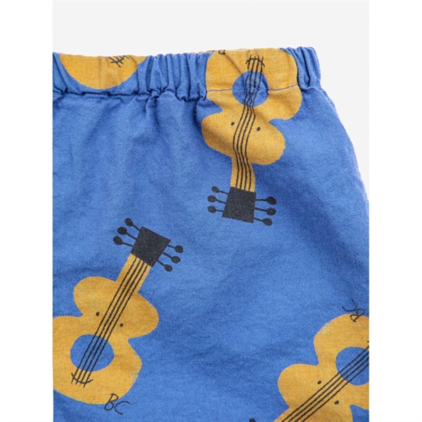 Bobo Choses Baby Acoustic Guitar All Over Woven Shorts Navy Blue
